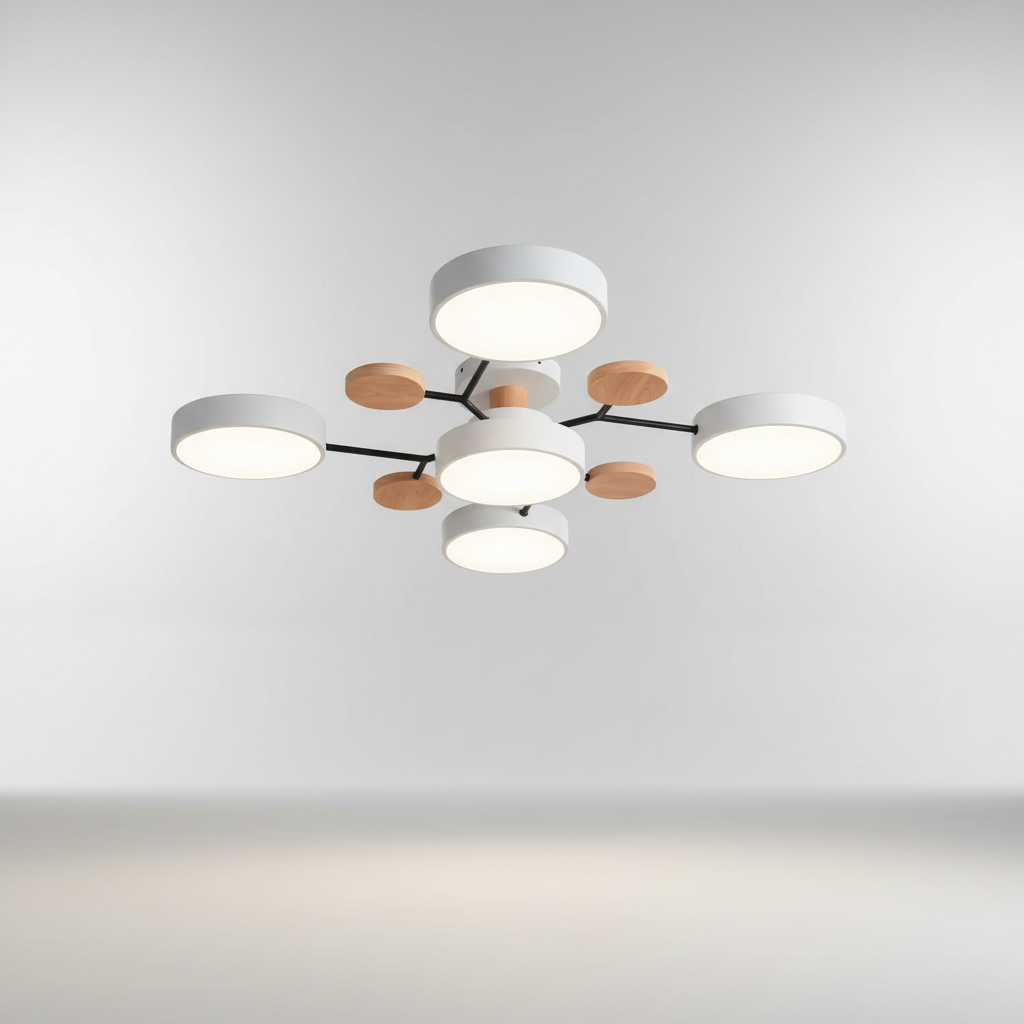 Scandinavische LED-plafondlamp - SkandiGlow