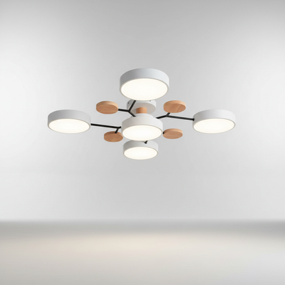 Scandinavische LED-plafondlamp - SkandiGlow