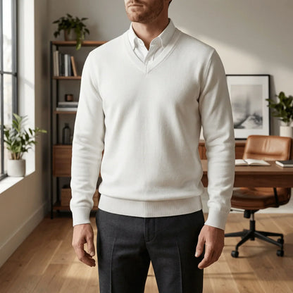 Slim-fit V-hals trui - Keanu