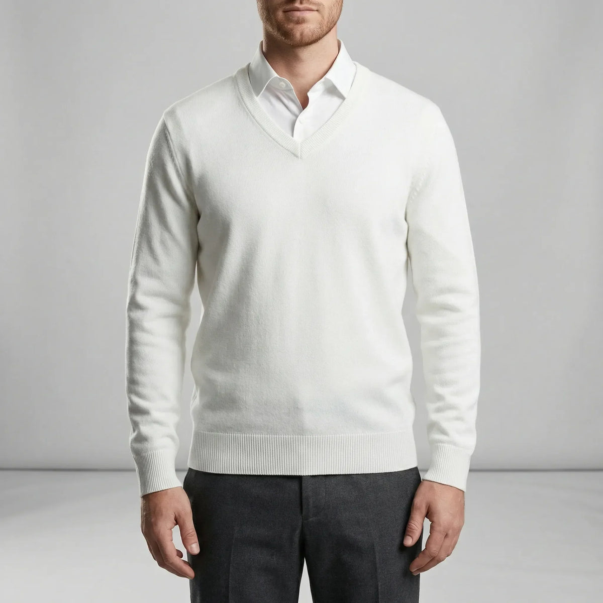 Slim-fit V-hals trui - Keanu
