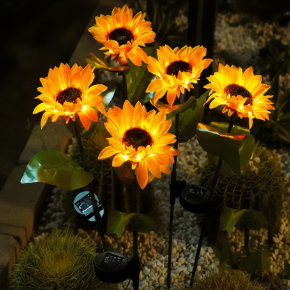 Zonne-aangedreven decoratieve zonnebloem - Solarpetal