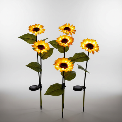 Zonne-aangedreven decoratieve zonnebloem - Solarpetal