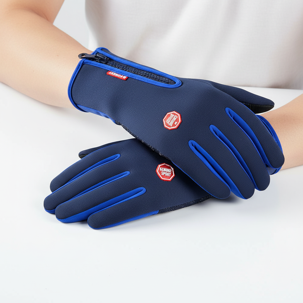 Spatwaterdichte Handschoenen Met Rits - TouchFrost