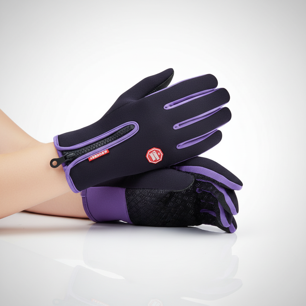 Spatwaterdichte Handschoenen Met Rits - TouchFrost