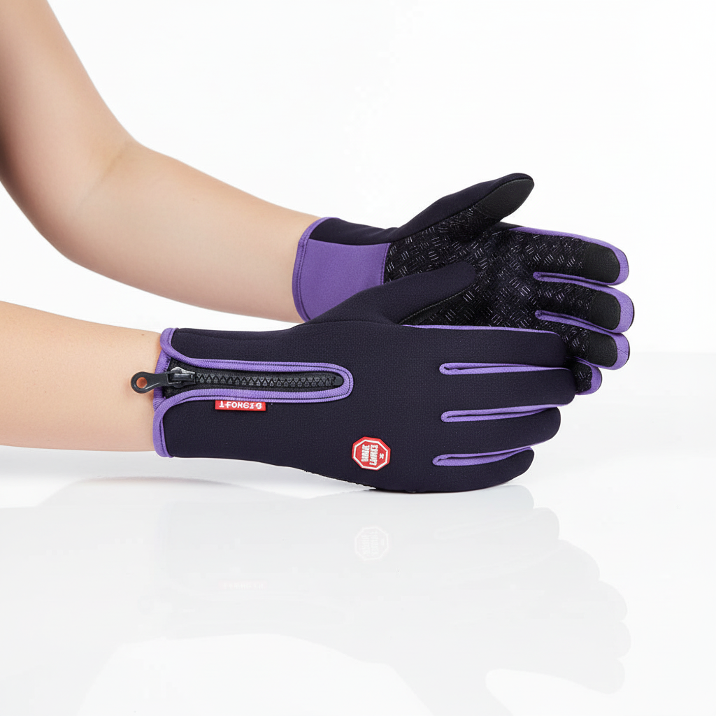 Spatwaterdichte Handschoenen Met Rits - TouchFrost