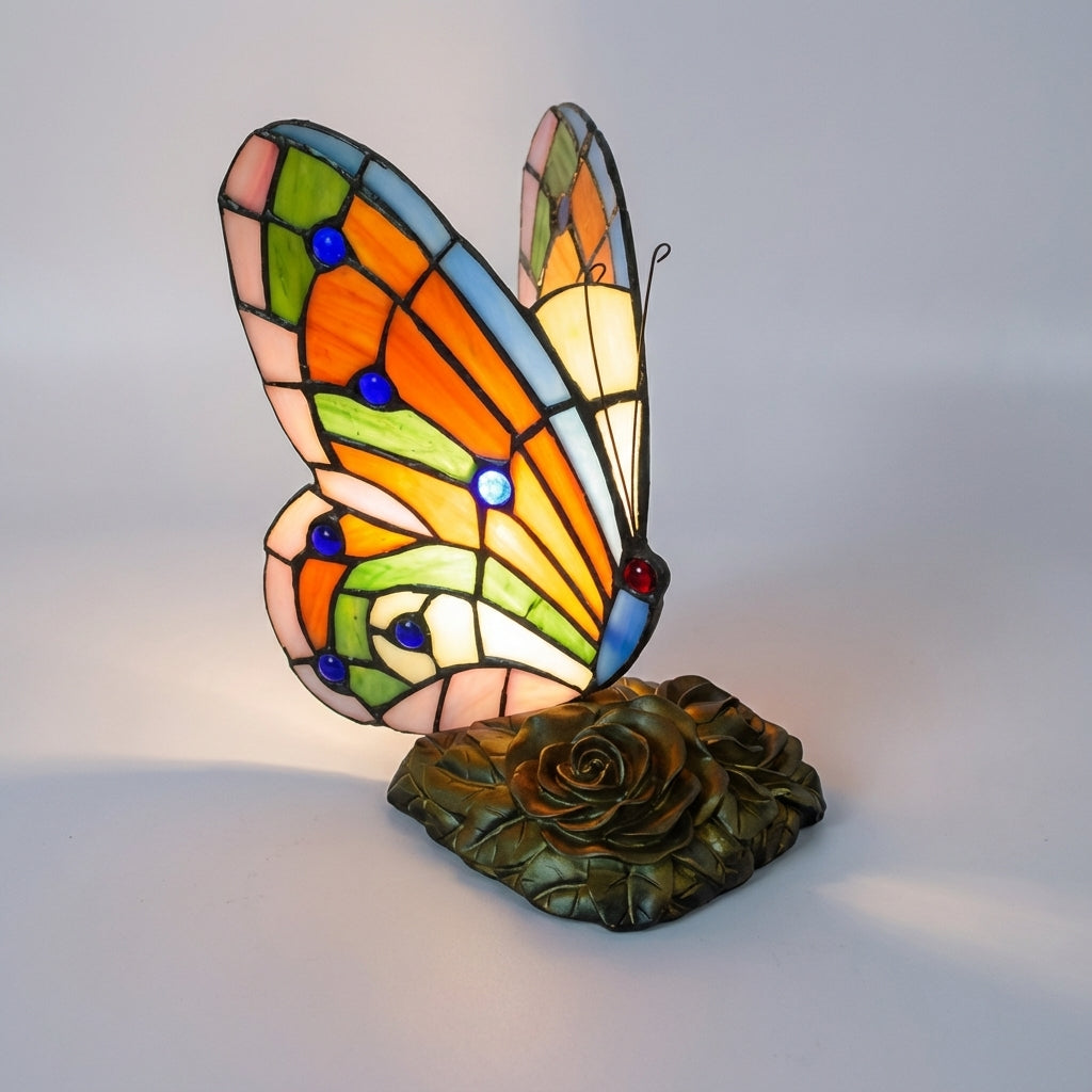 Lamp in glas-in-loodstijl – Aurelfly
