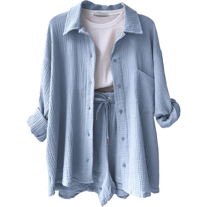 Trendy Katoenen Zomerset Dames – Faylin