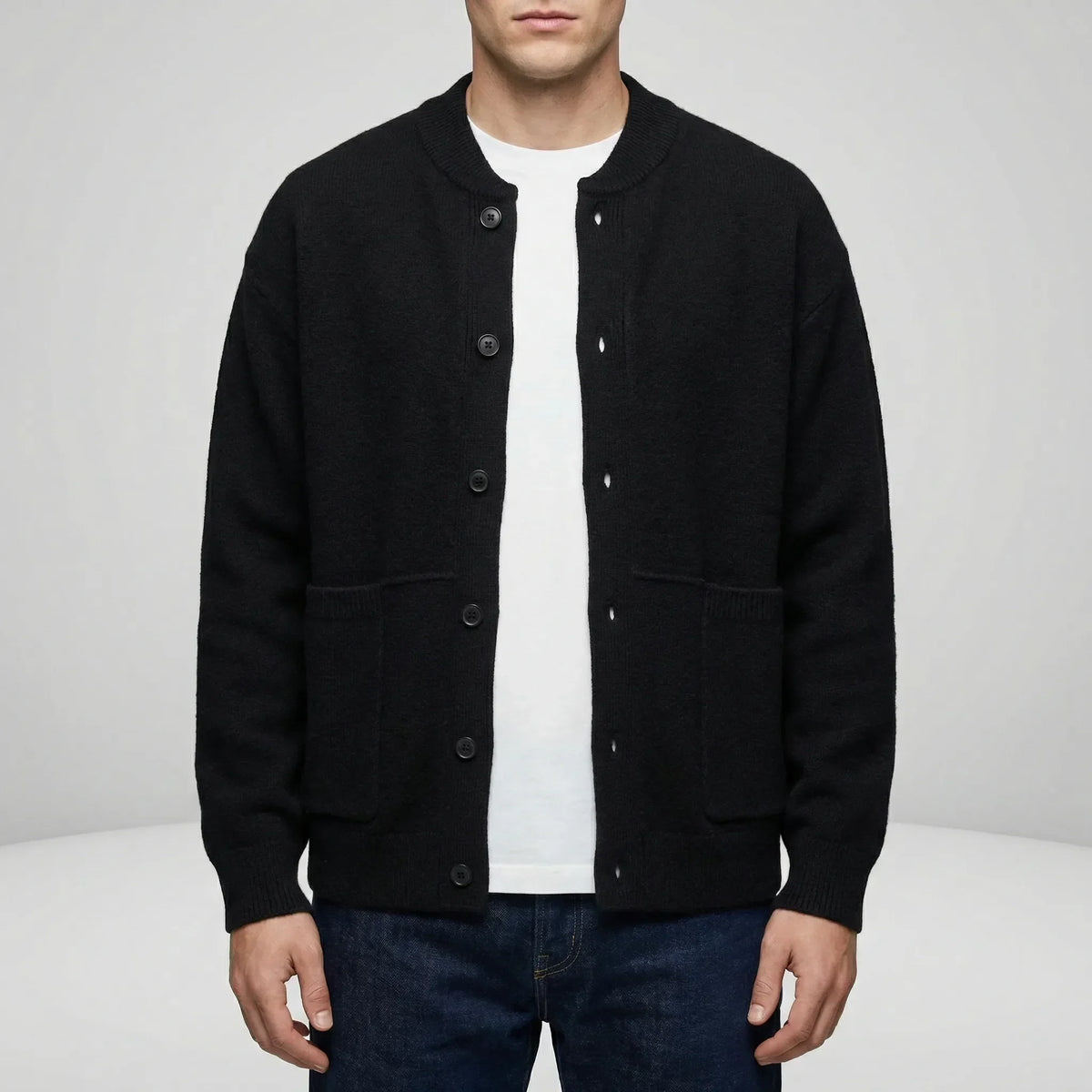 Gebreid vest met knoopsluiting - Tristan