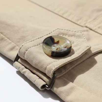 Gestructureerde Trenchcoat Met Schoudervullingen - Warren