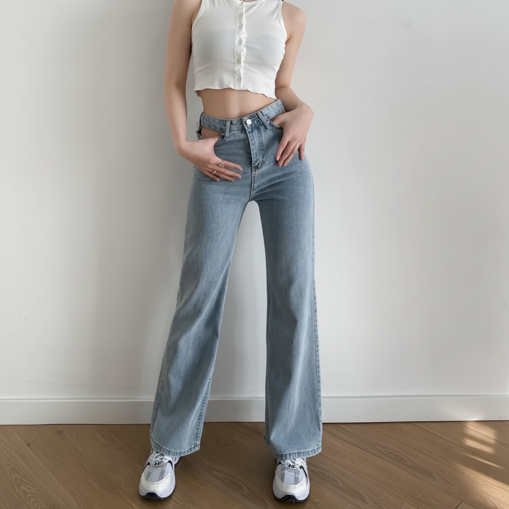 Stylische Jeans Met Cut-outs - Marina