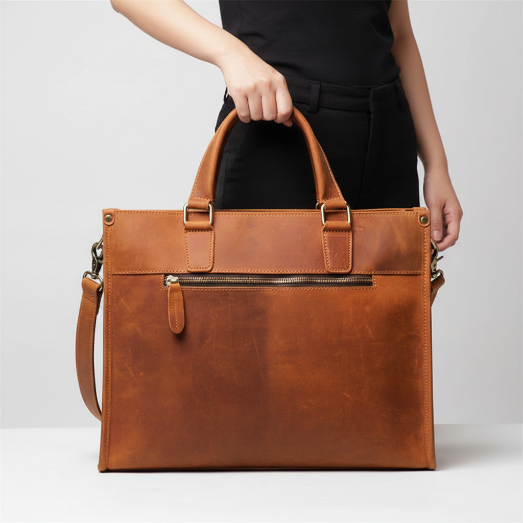 Leren laptoptas - VintageSkin