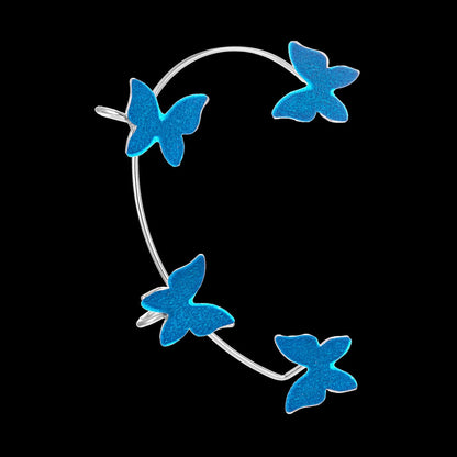 Sparkling Earings Butterfly Clips