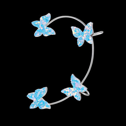 Sparkling Earings Butterfly Clips