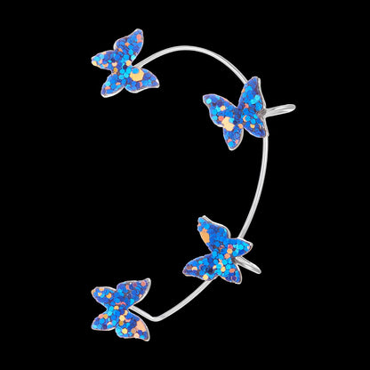 Sparkling Earings Butterfly Clips