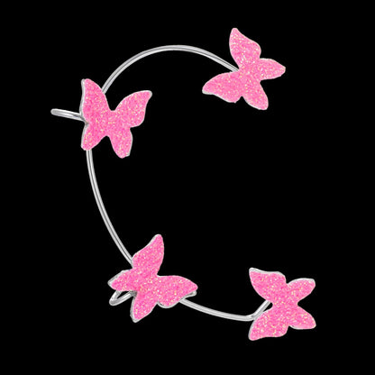 Sparkling Earings Butterfly Clips