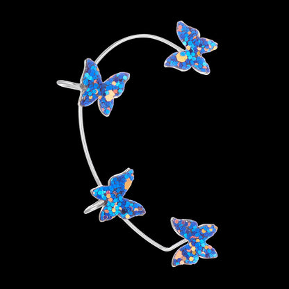 Sparkling Earings Butterfly Clips