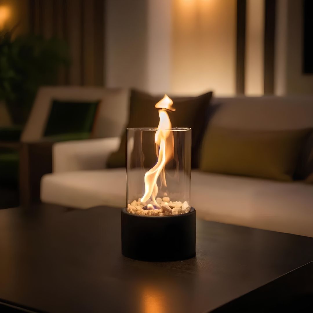 Klassieke Olie Lamp met Open Vlam - Lumora