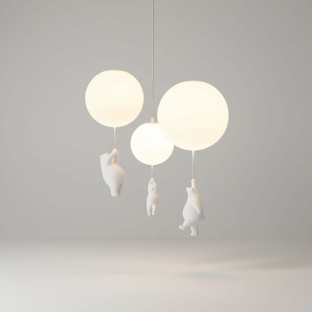 Speelse kinderkamerlamp - BalloonBearo