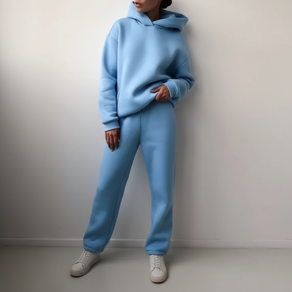 Zacht fleece trui-set - Marie