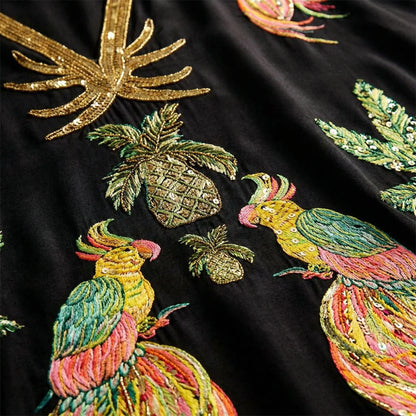 Wijde enkellange kaftan - Luana
