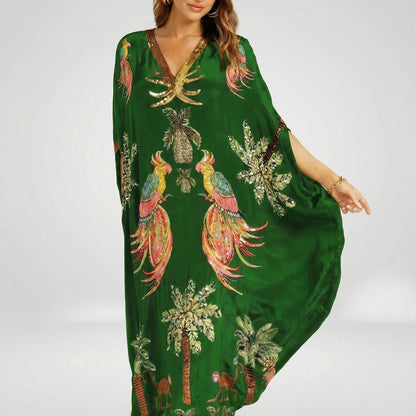 Wijde enkellange kaftan - Luana