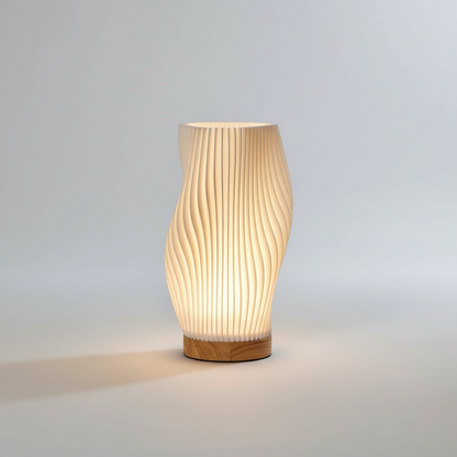 Golfvormige tafellamp - GlowRipple