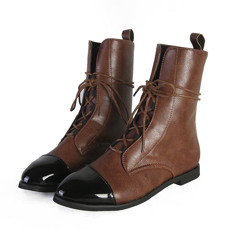 Dames Enkellaarsjes van Leer – Mirelle