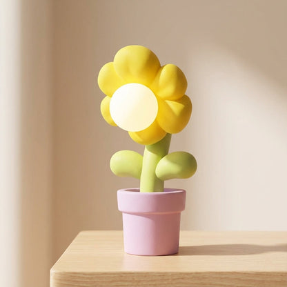 Speelse tafellamp met bloemen – Solabloom