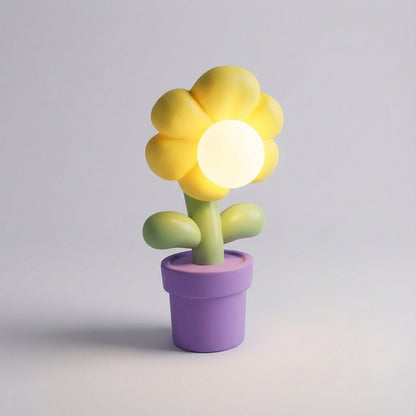 Speelse tafellamp met bloemen – Solabloom