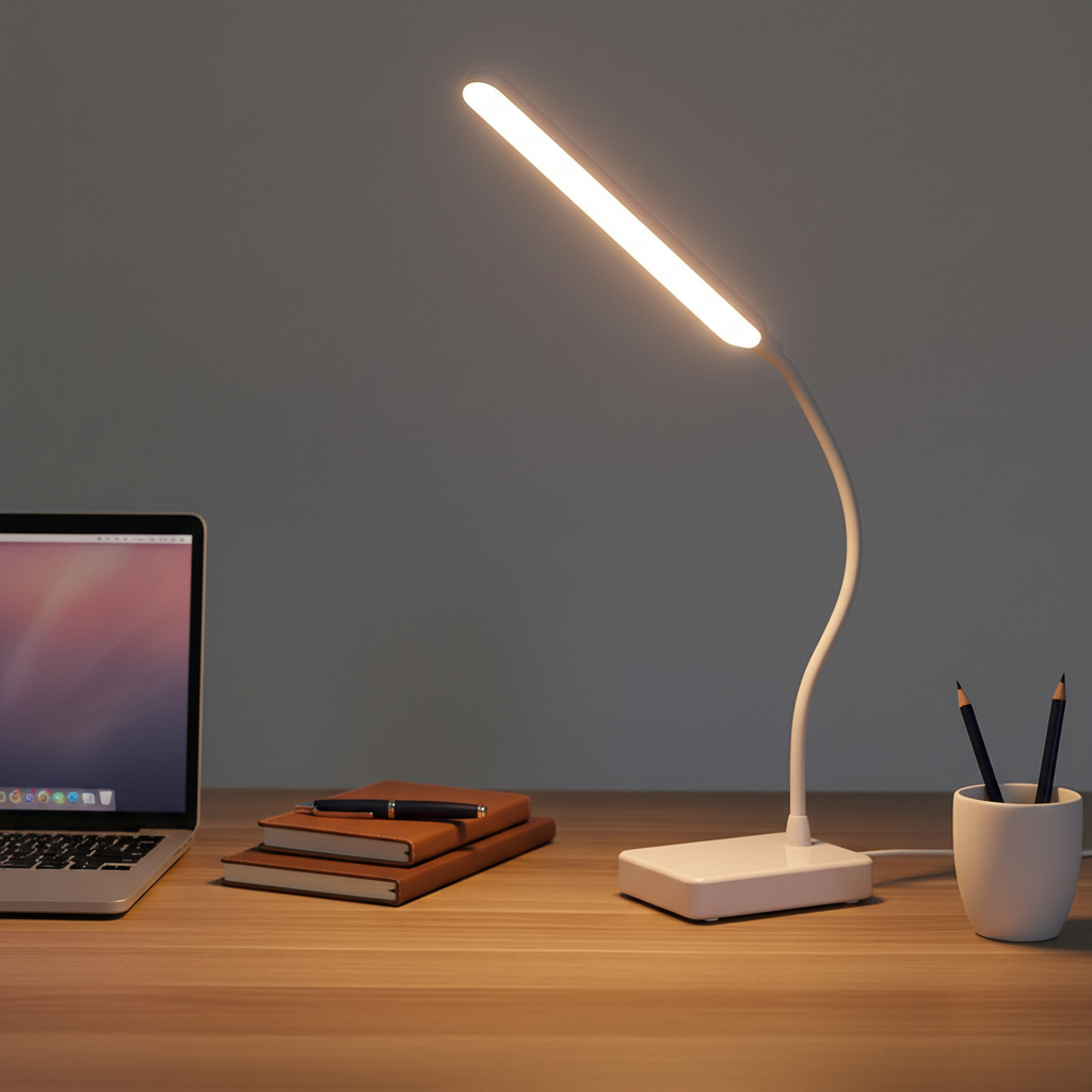 Oplaadbare tafellamp van ABS - BendLume