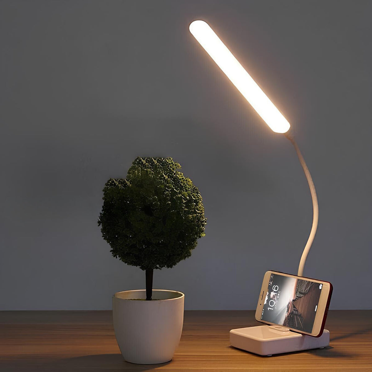 Oplaadbare tafellamp van ABS - BendLume