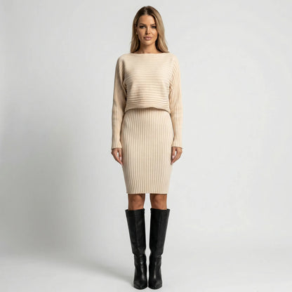 Tweedelige gebreide set - Juna