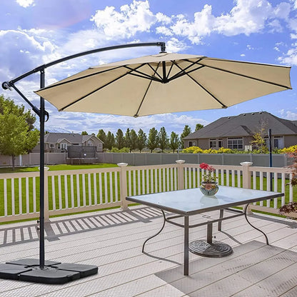 Moderne Buiten Zonnescherm Parasol met Eenvoudig Crank Openingssysteem