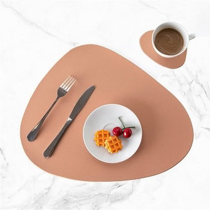 Waterbestendige Leren Placemat Set - Tablevo