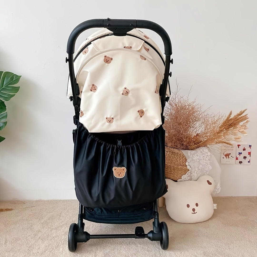 Kinderwagen-organizer met grote tas – praktische opbergruimte voor onderweg
