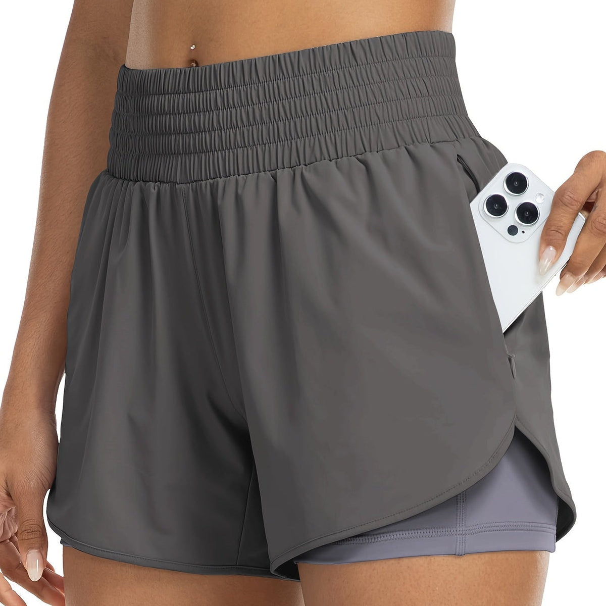 Sneldrogende Yogashorts voor Dames