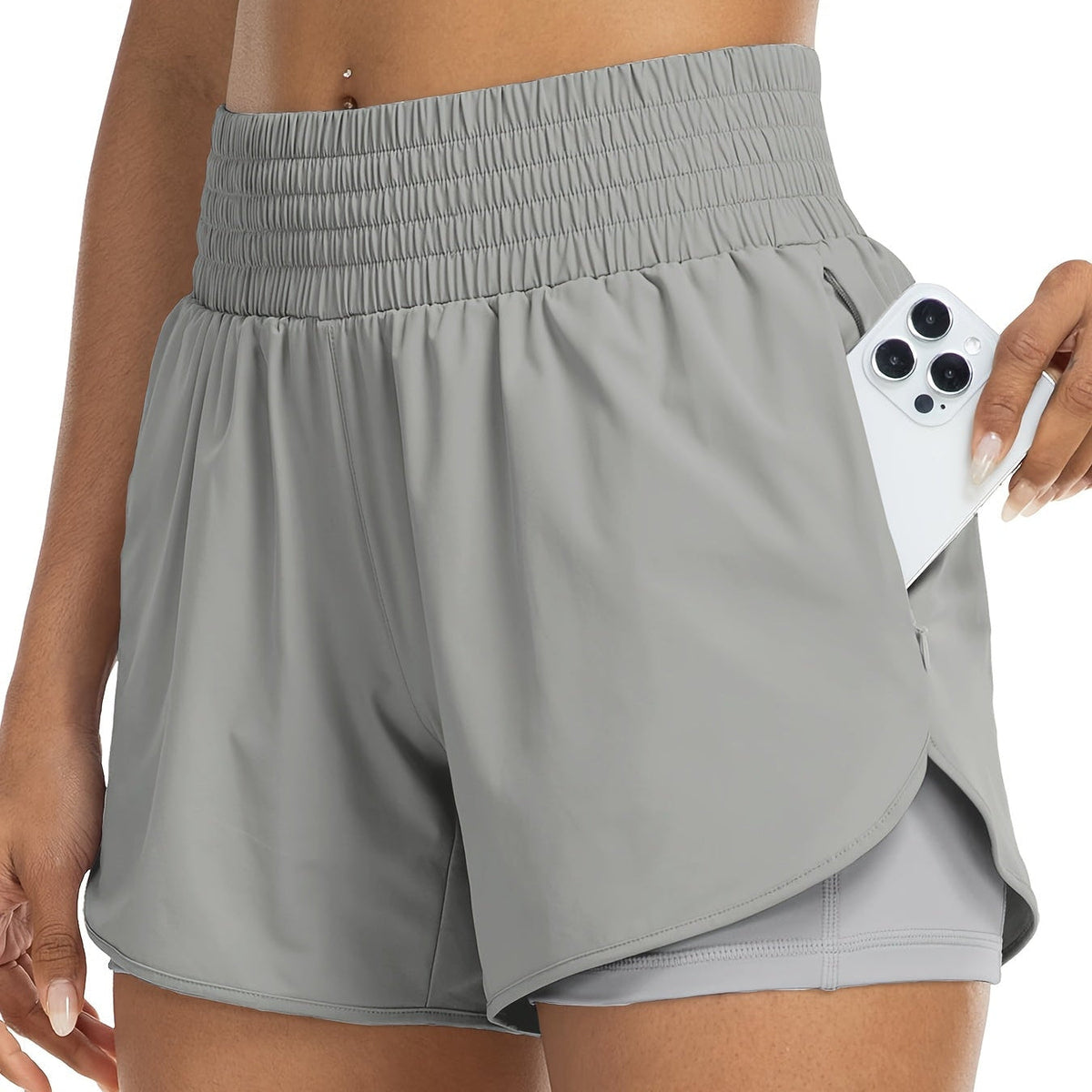 Sneldrogende Yogashorts voor Dames
