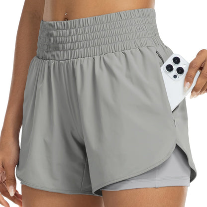 Sneldrogende Yogashorts voor Dames