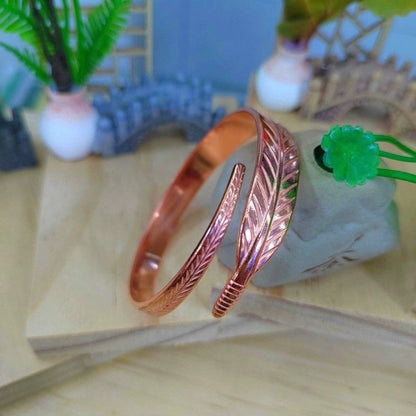 Retro Armband met Bladmotief Elegant