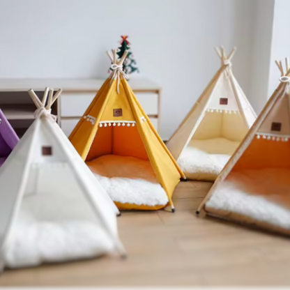 Huisdiertipi van canvas voor katten en honden