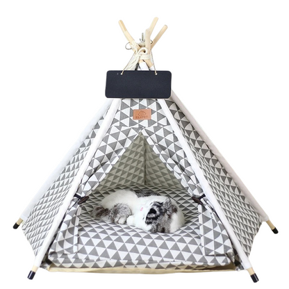 Huisdiertipi van canvas voor katten en honden