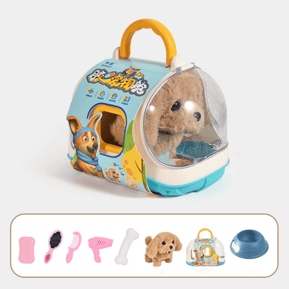 Loopende pluchen hond met bewegingsfunctie – interactief knuffeldier voor kinderen