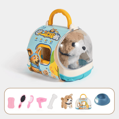 Loopende pluchen hond met bewegingsfunctie – interactief knuffeldier voor kinderen