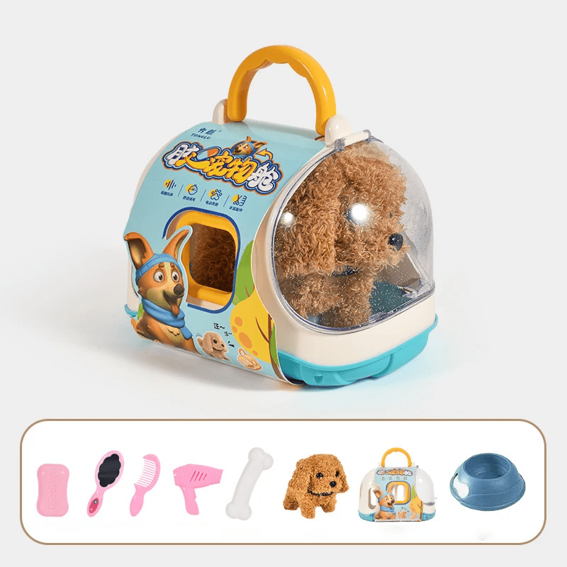 Loopende pluchen hond met bewegingsfunctie – interactief knuffeldier voor kinderen
