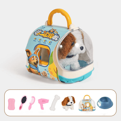 Loopende pluchen hond met bewegingsfunctie – interactief knuffeldier voor kinderen