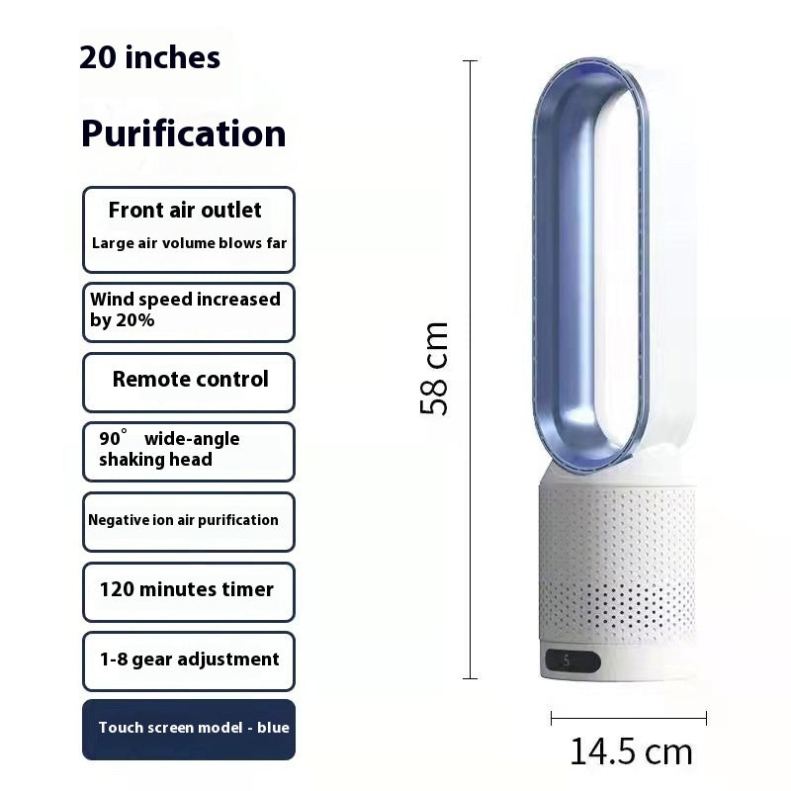 AirPure 3-in-1 luchtkoeler met luchtreiniger | Oscillatie & LED-touchscreen