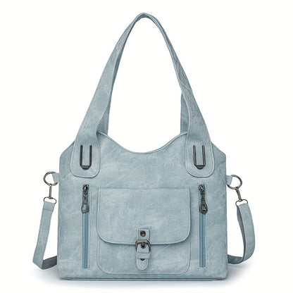Vintage-Stijl Vegan Leren Schoudertas - Marivelle
