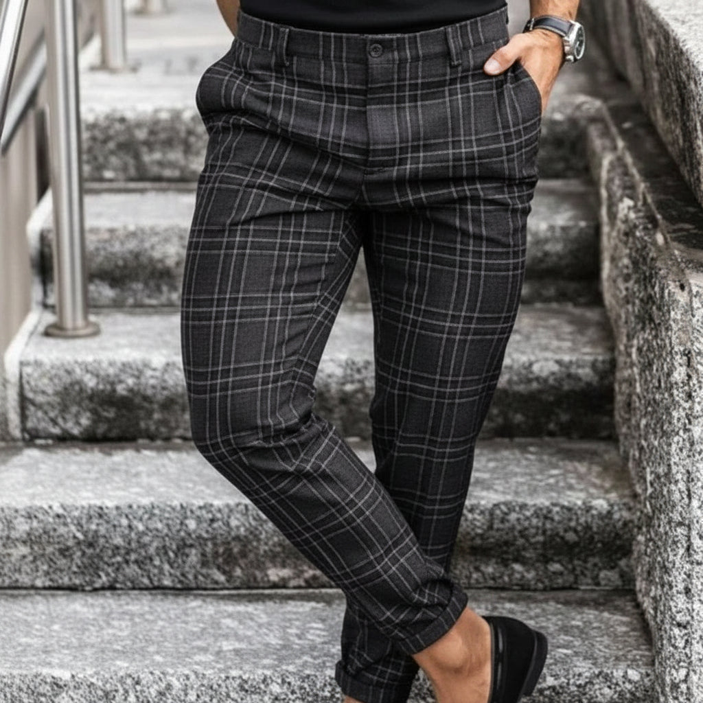 Heren Zomerbroek met Rechte Pijpen en Casual Stijl