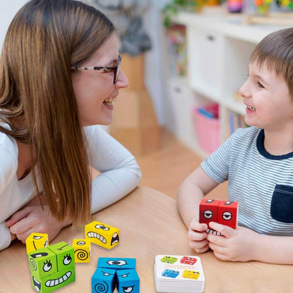 Interactief bouwspel met gezichtsuitdrukkingen voor kinderen – MimikMatch