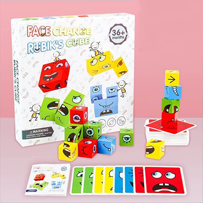 Interactief bouwspel met gezichtsuitdrukkingen voor kinderen – MimikMatch